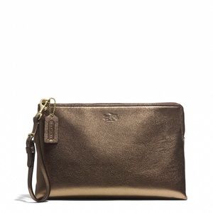Coach Bleeker zippered clutch